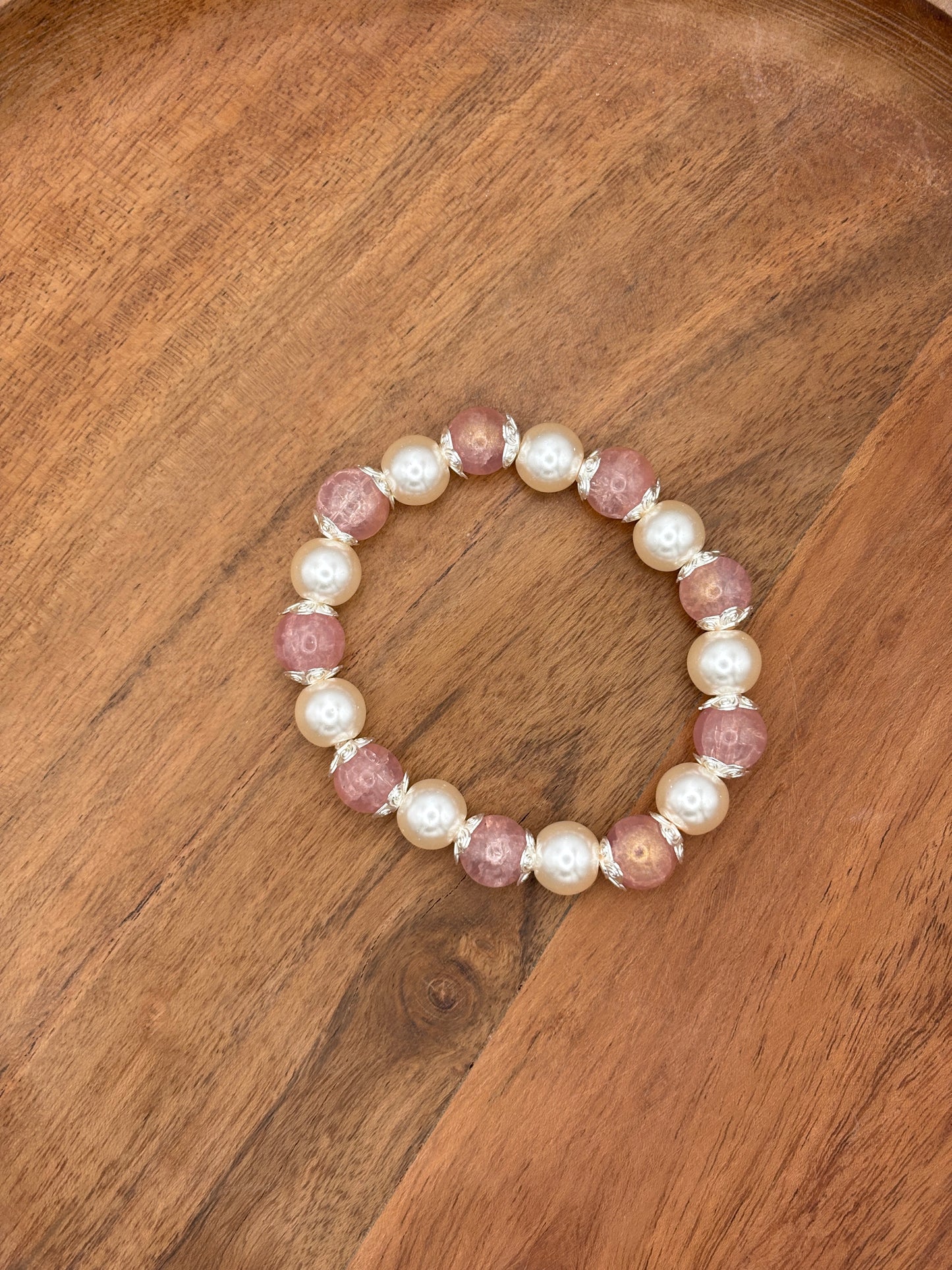 "Mimi" - Handmade Glass Beaded Stretch Bracelet