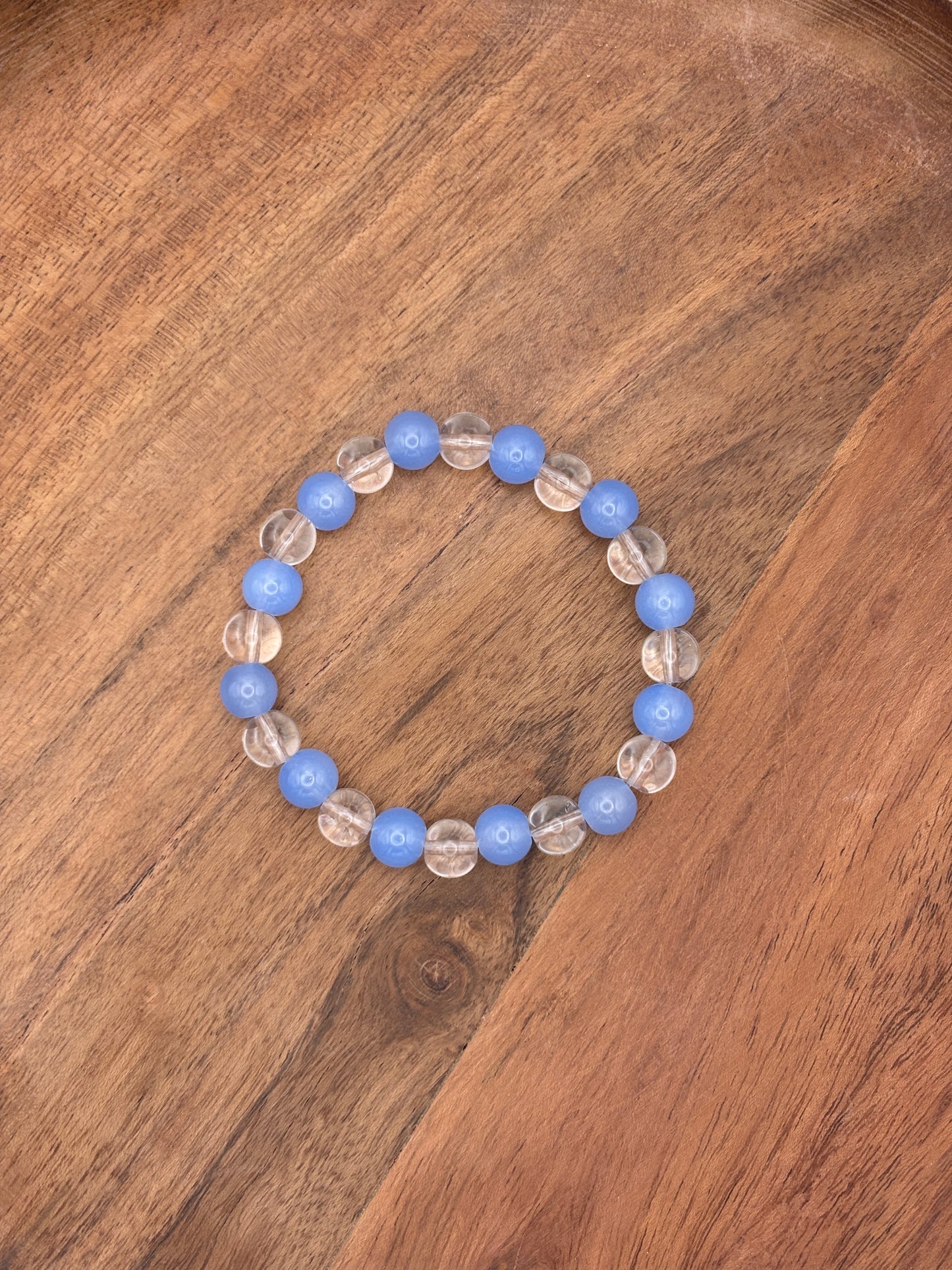 "Toni" - Handmade Glass Beaded Stretch Bracelet