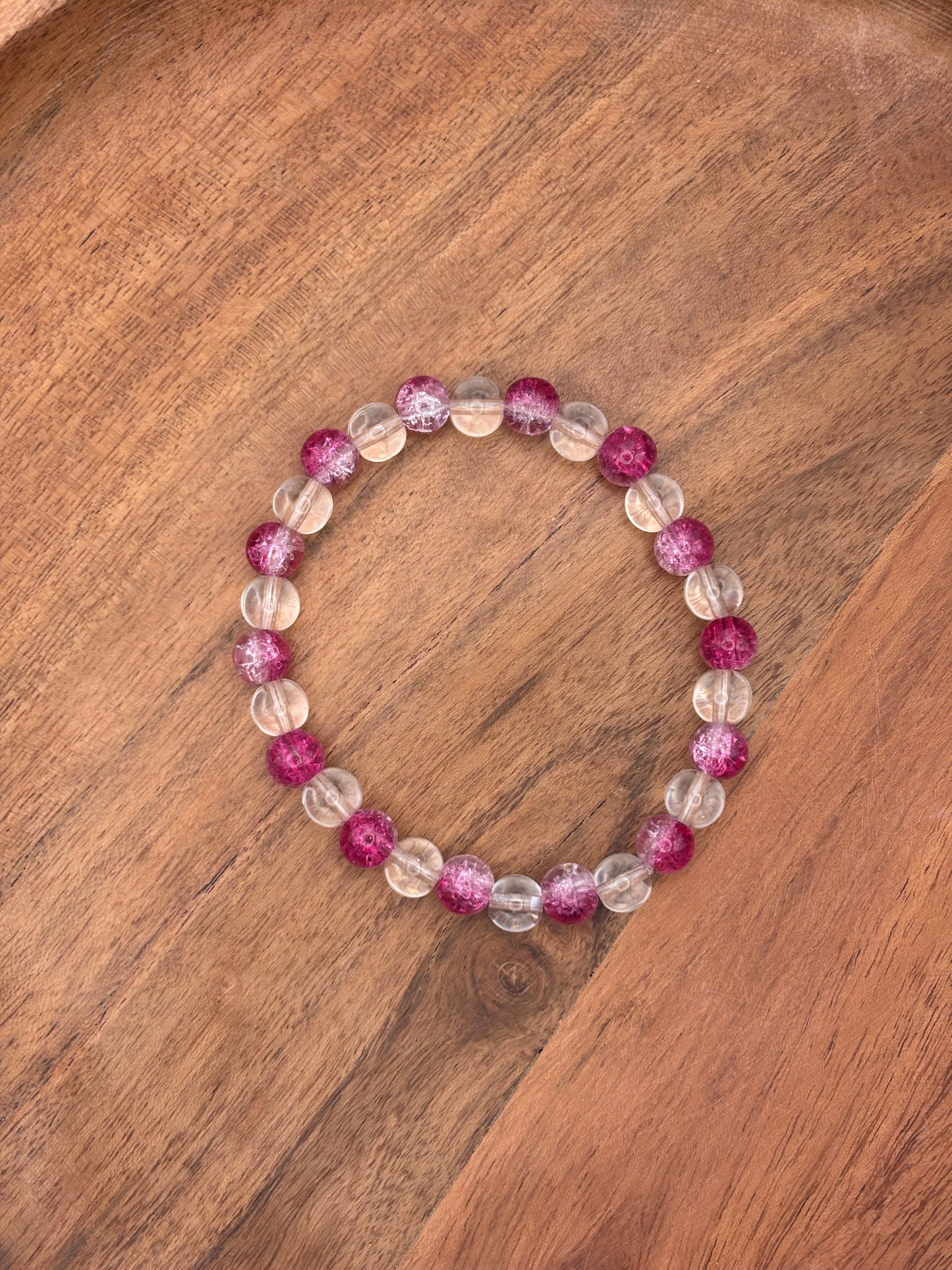 "Pixie" - Handmade Glass Beaded Stretch Bracelet