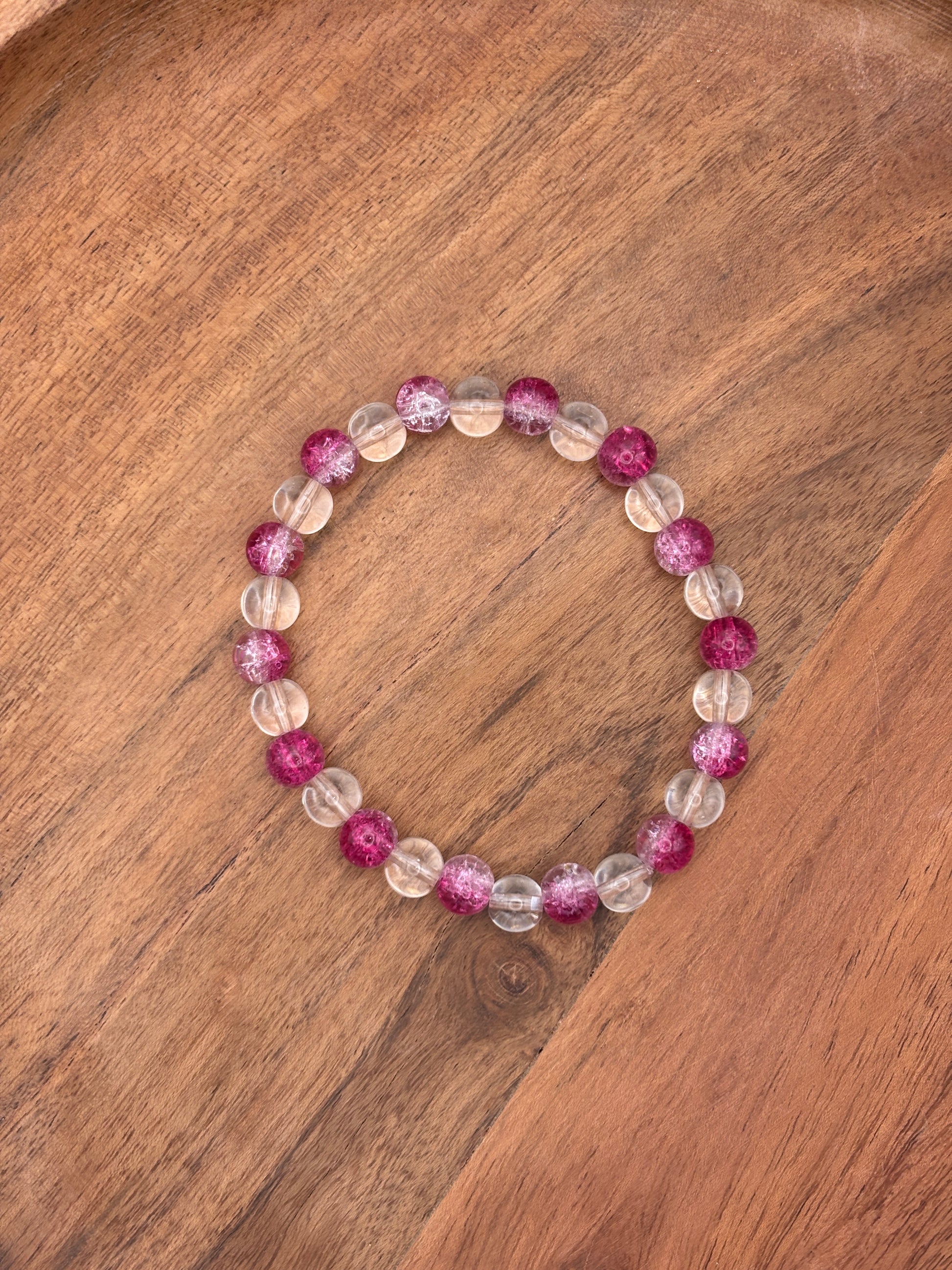 Pixie  Handmade Glass Beaded Stretch Bracelet - 7