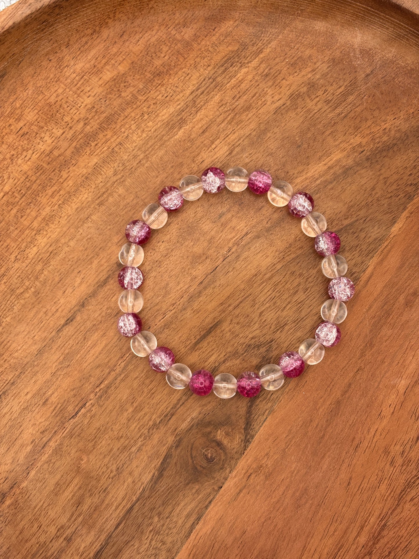 "Pixie" - Handmade Glass Beaded Stretch Bracelet