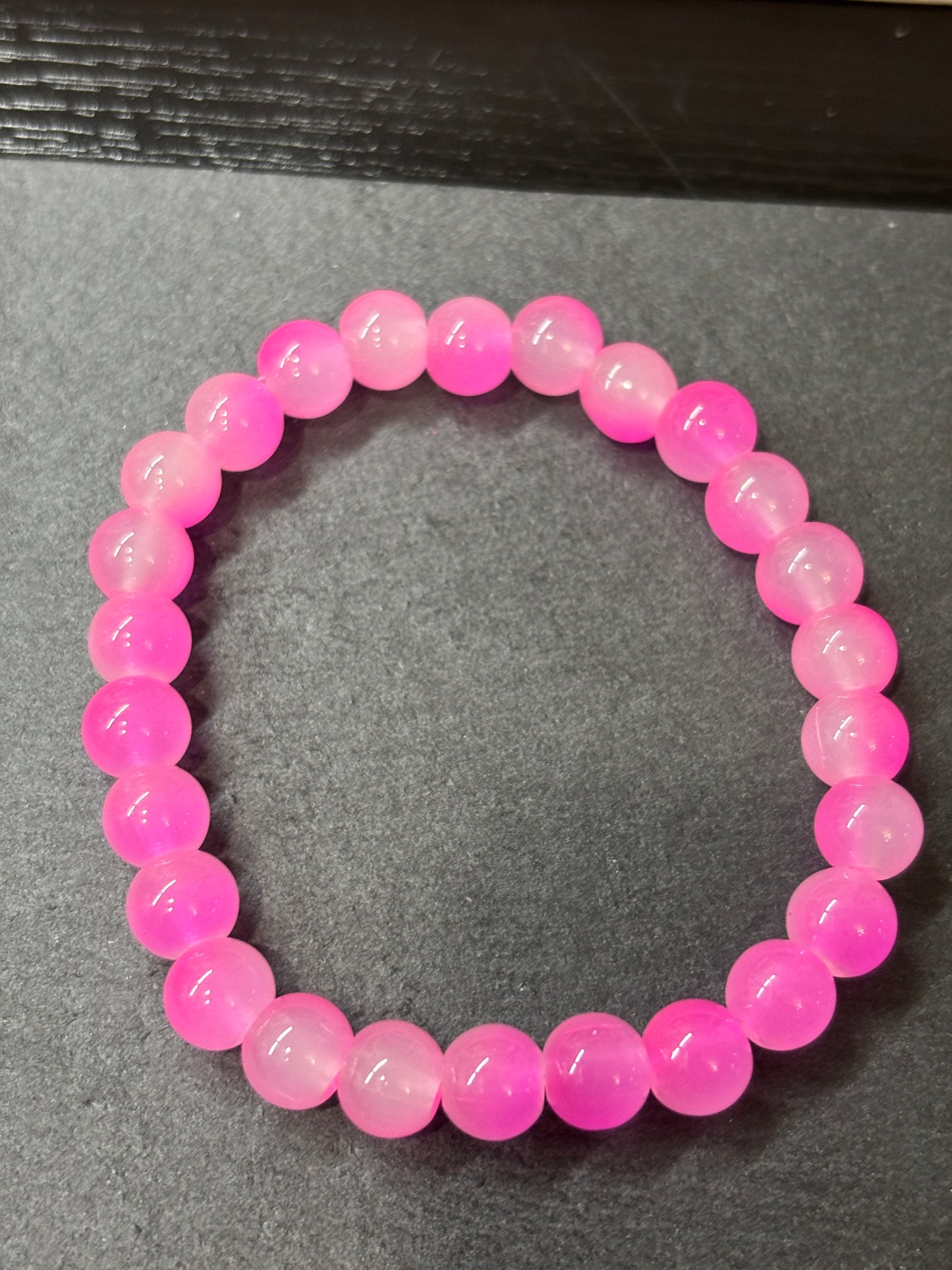 "Jocelyn II" - Handmade Glass Beaded Stretch Bracelet
