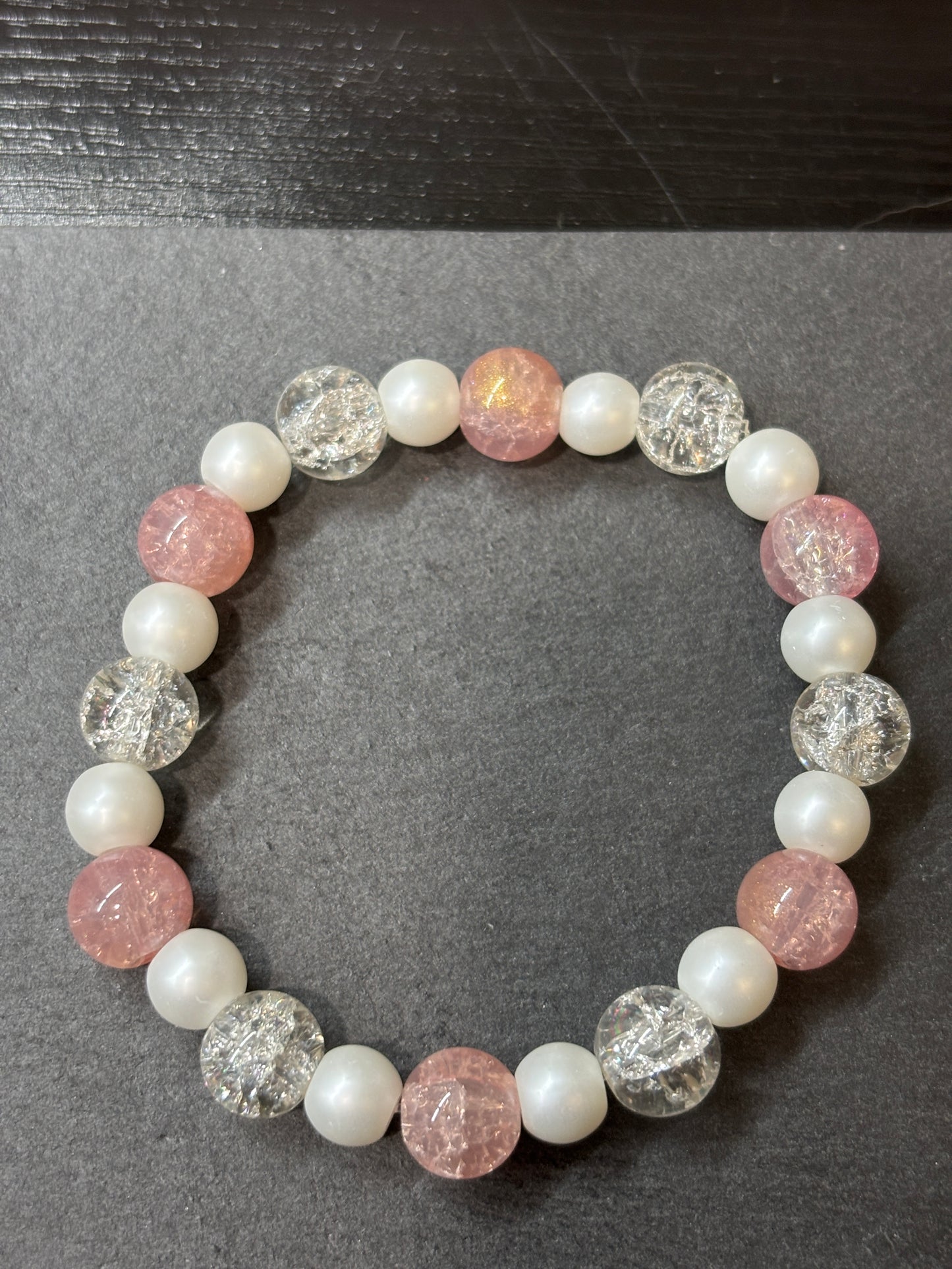 "Chloe II" - Handmade Glass Beaded Stretch Bracelet
