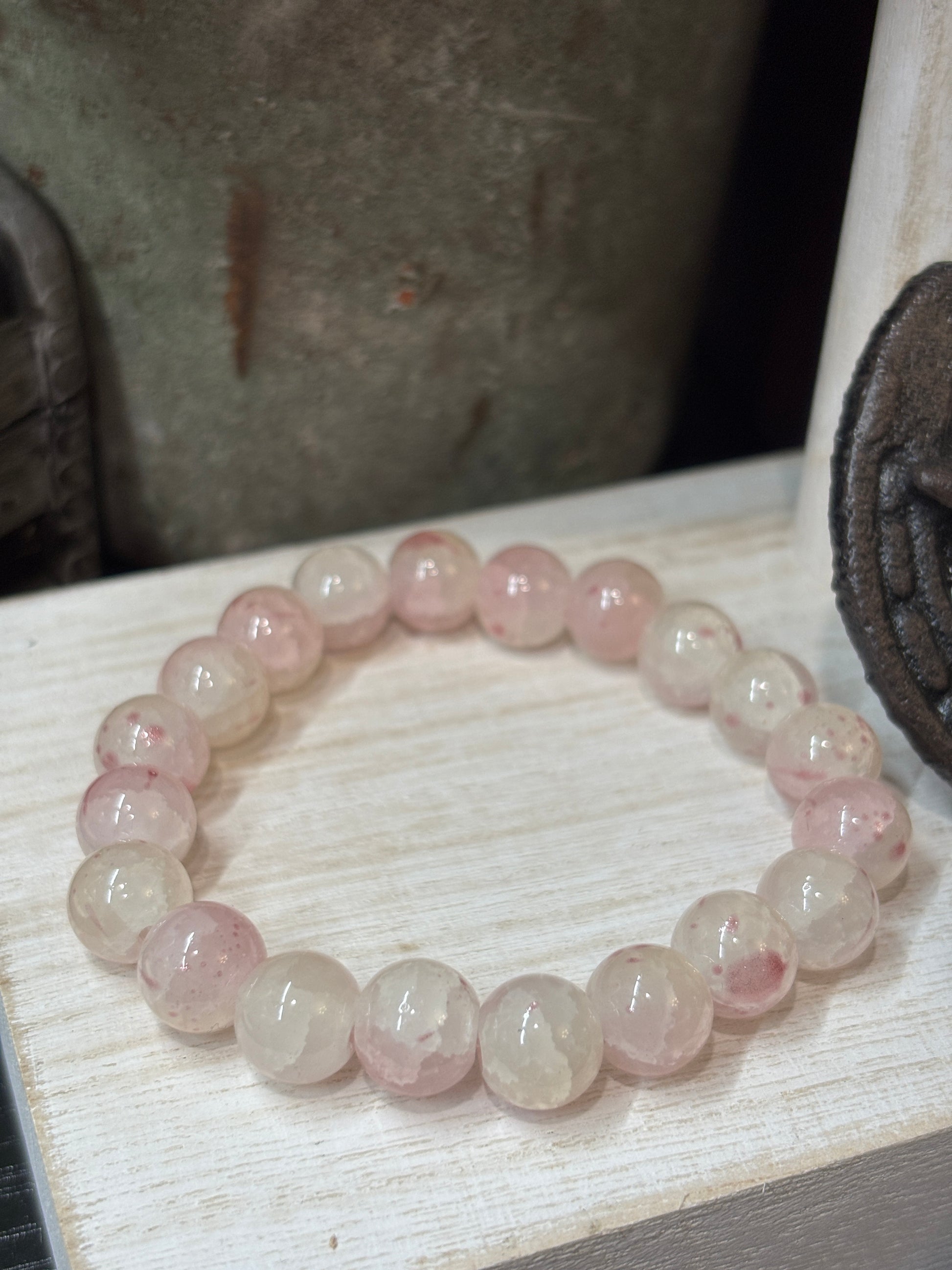 Priscilla  Handmade Glass Beaded Stretch Bracelet - 2