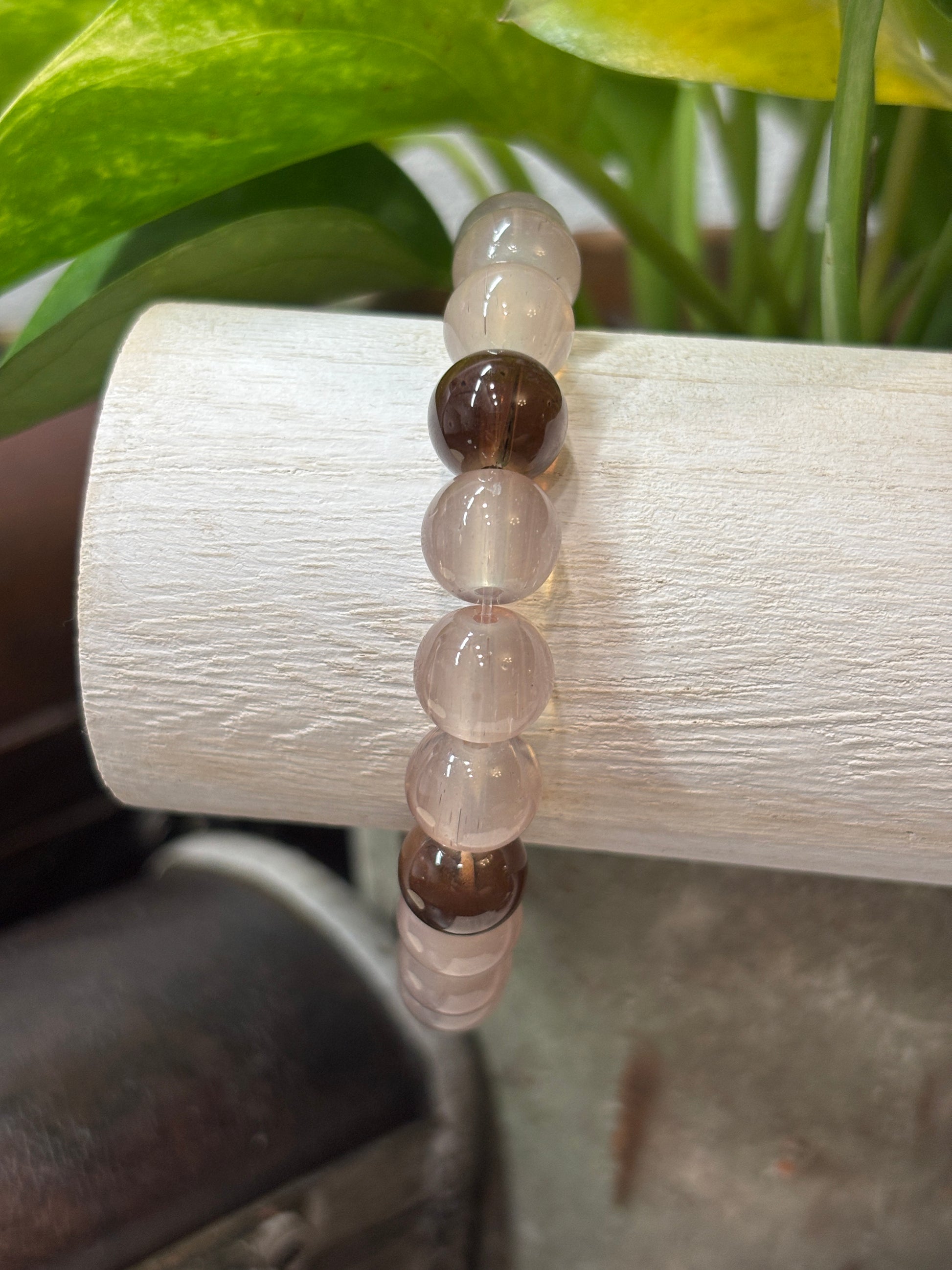 Sand & Stone II  Handmade Glass Beaded Stretch Bracelet - 3