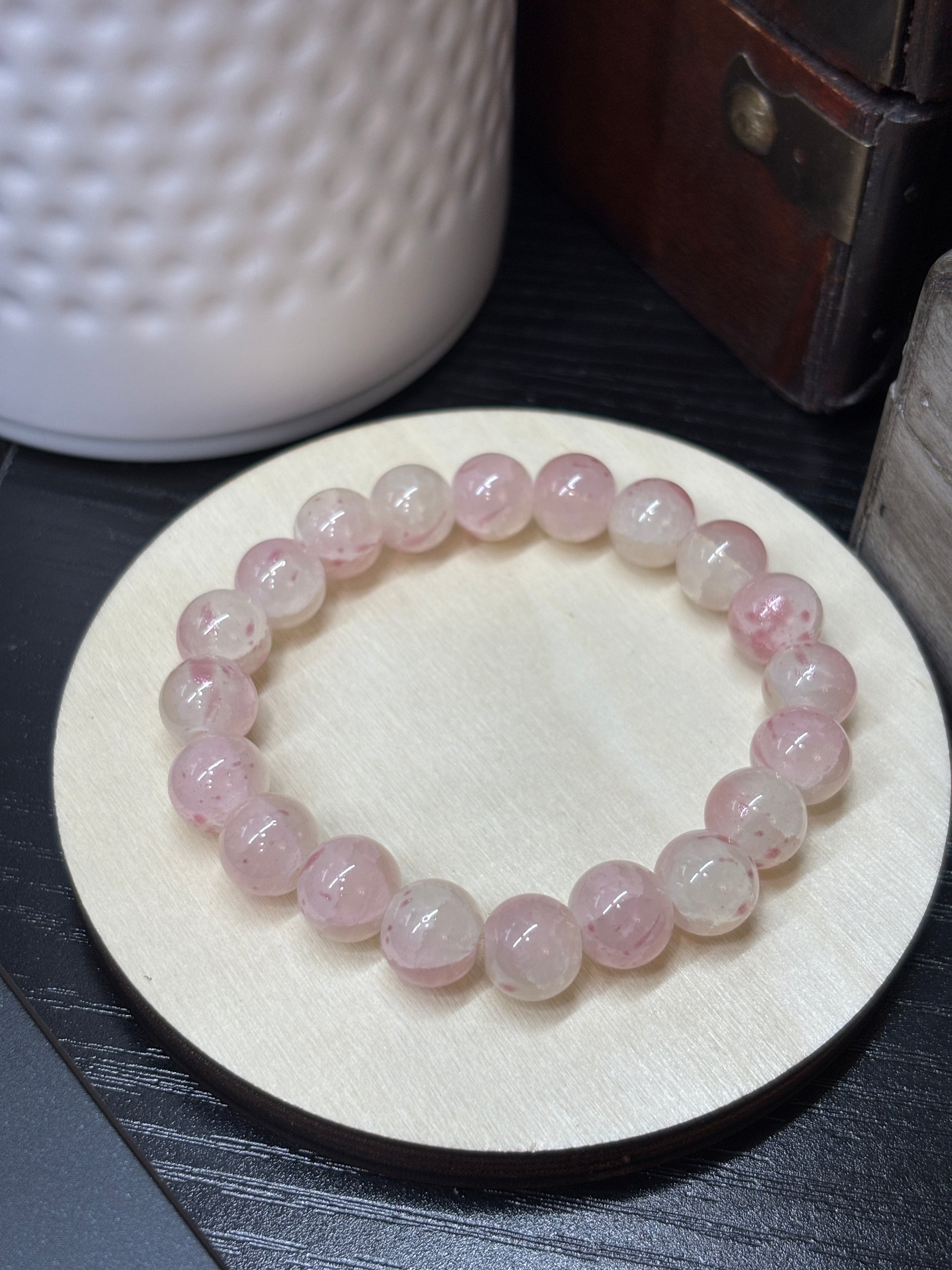 Priscilla  Handmade Glass Beaded Stretch Bracelet - 5