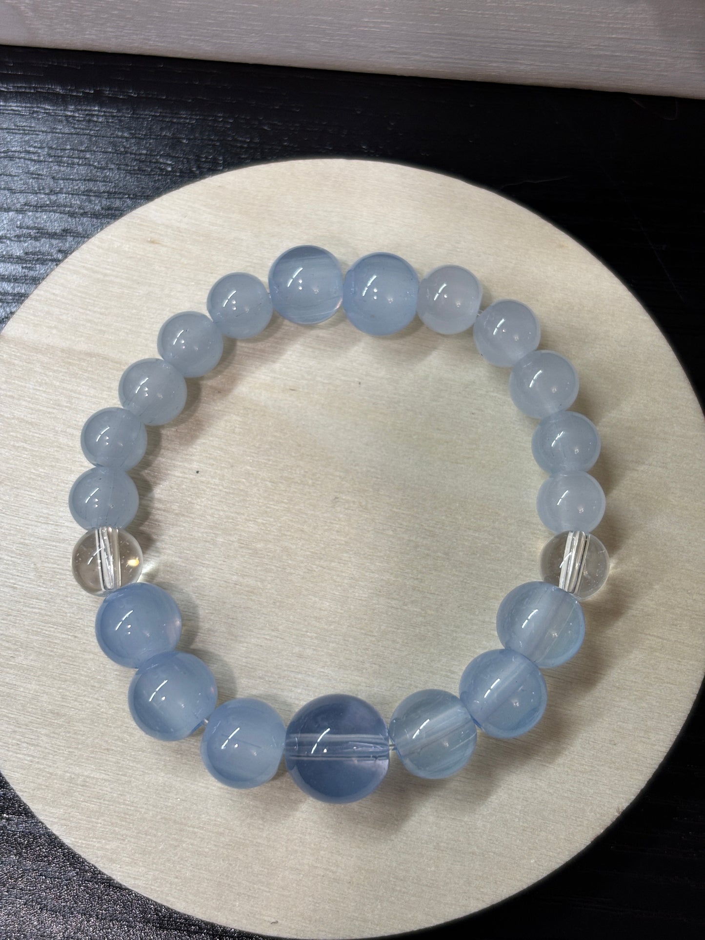 "Samantha" - Handmade Glass Beaded Stretch Bracelet