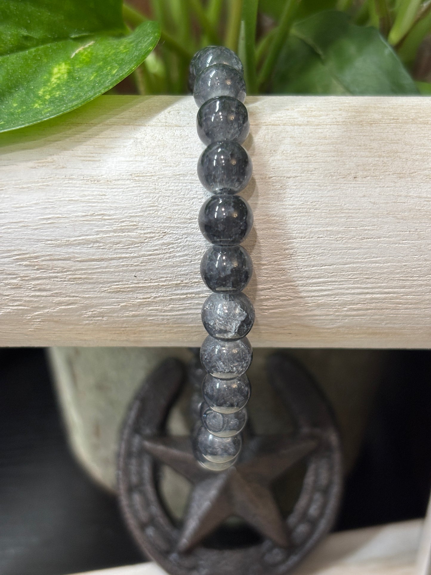 "Beatrice" - Handmade Glass Beaded Stretch Bracelet