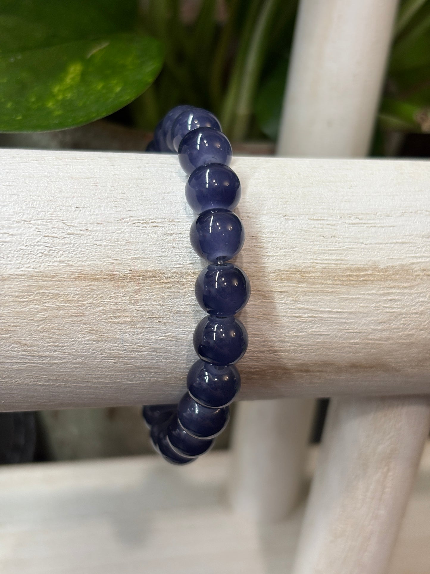 "Bonnie" - Handmade Glass Beaded Stretch Bracelet