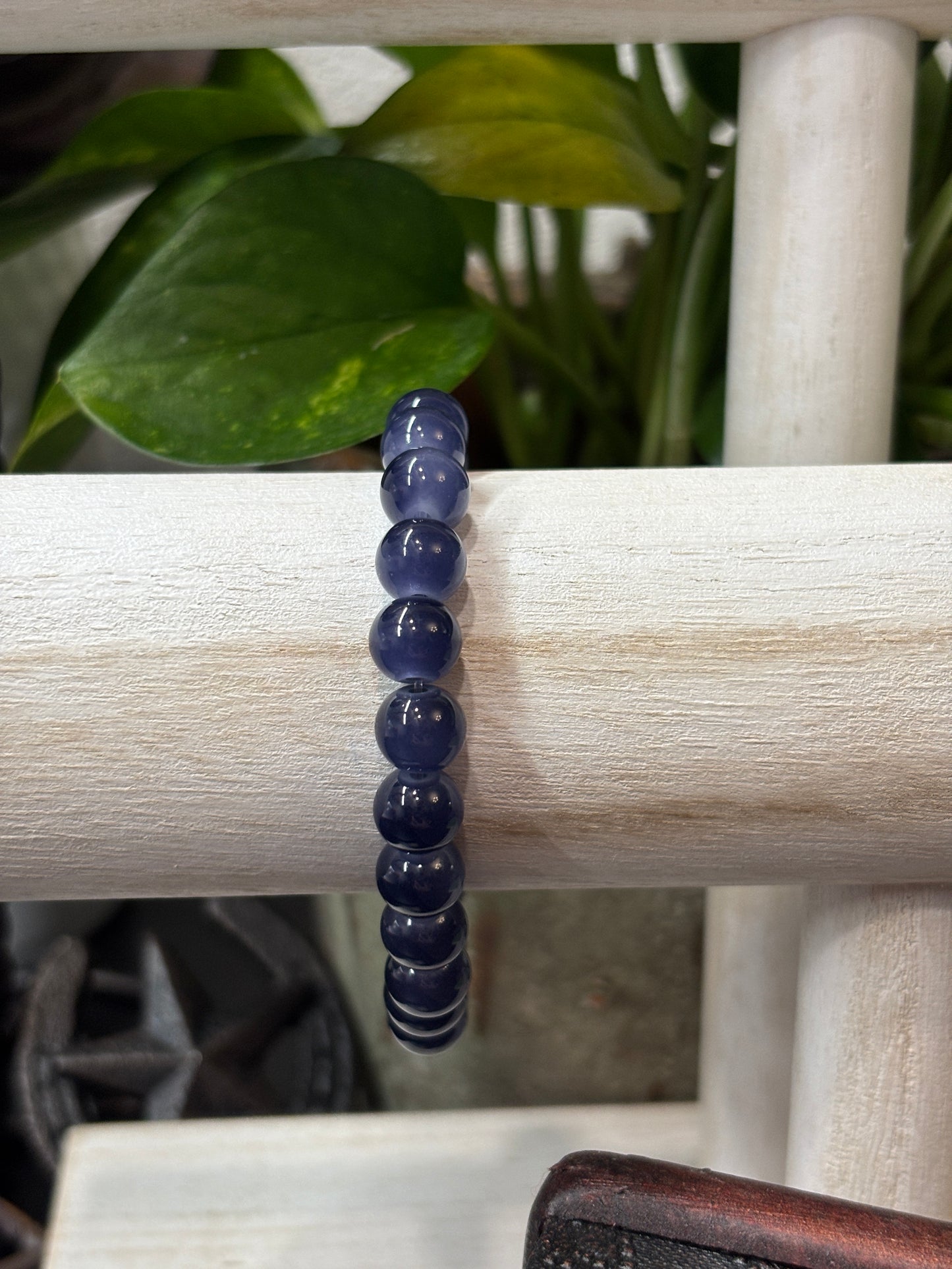 "Bonnie" - Handmade Glass Beaded Stretch Bracelet