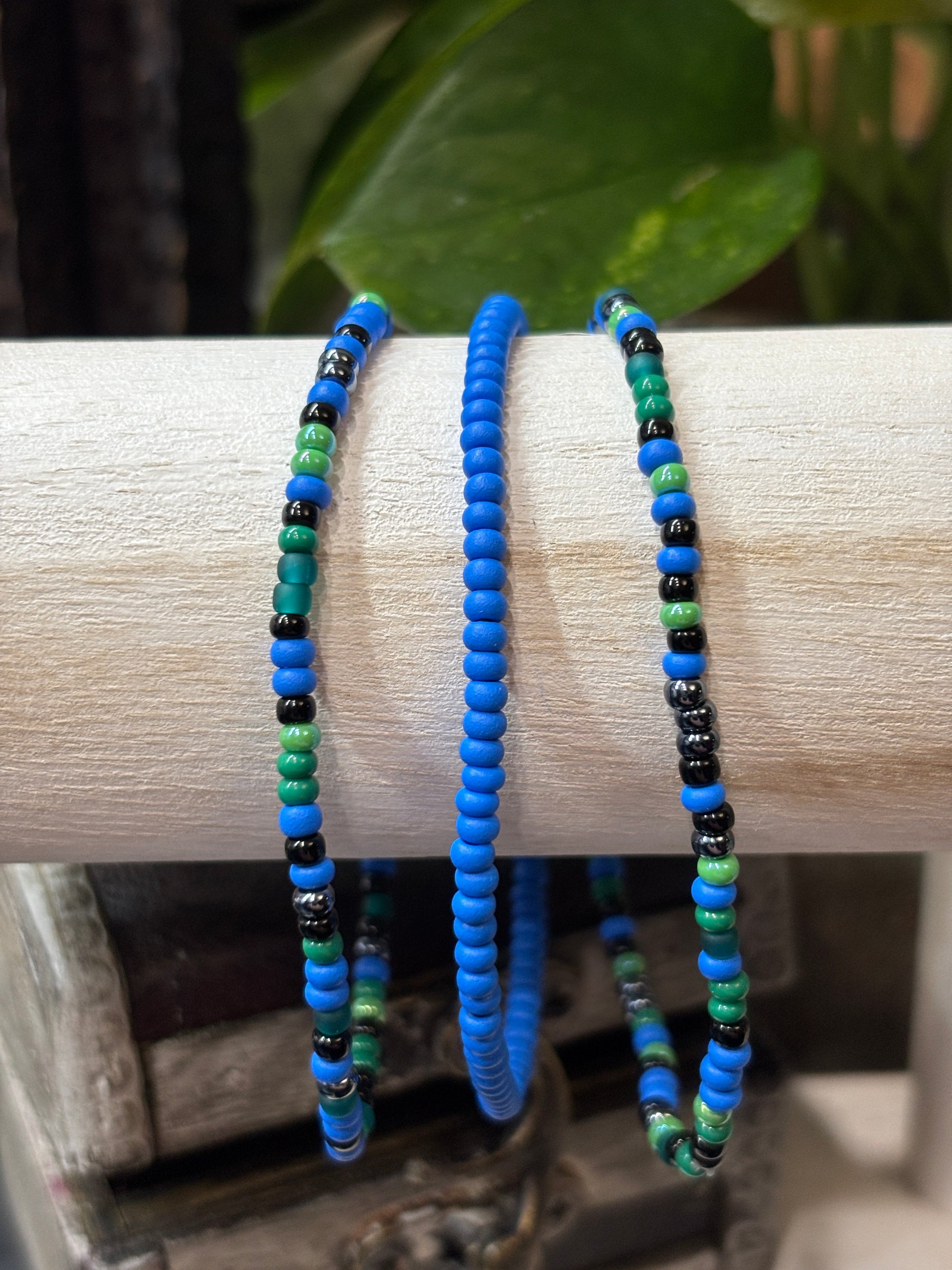 Tide & Vine  Handmade Seed Bead Stretch Bracelet Set of 3 - 1