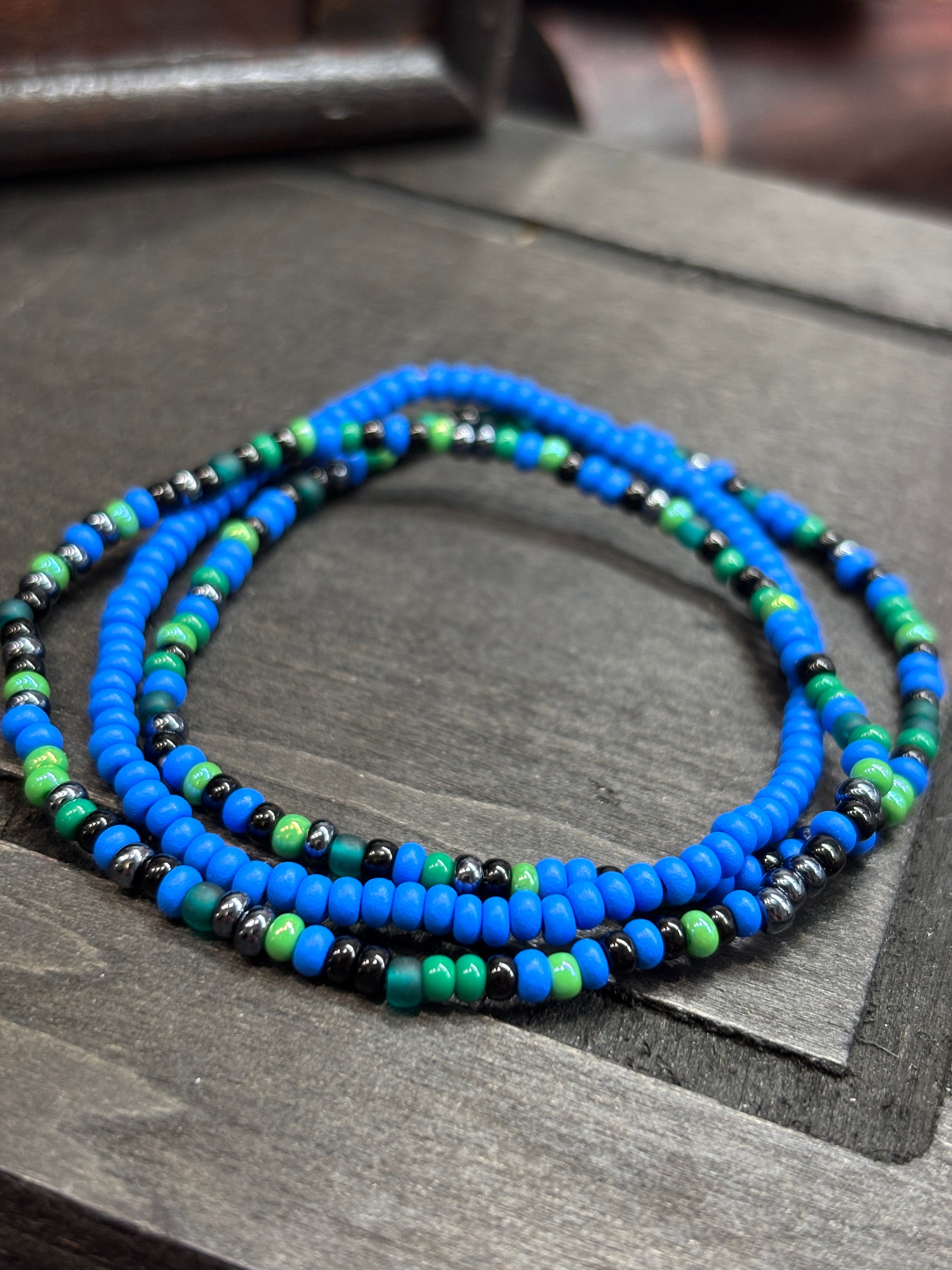 Tide & Vine  Handmade Seed Bead Stretch Bracelet Set of 3 - 2