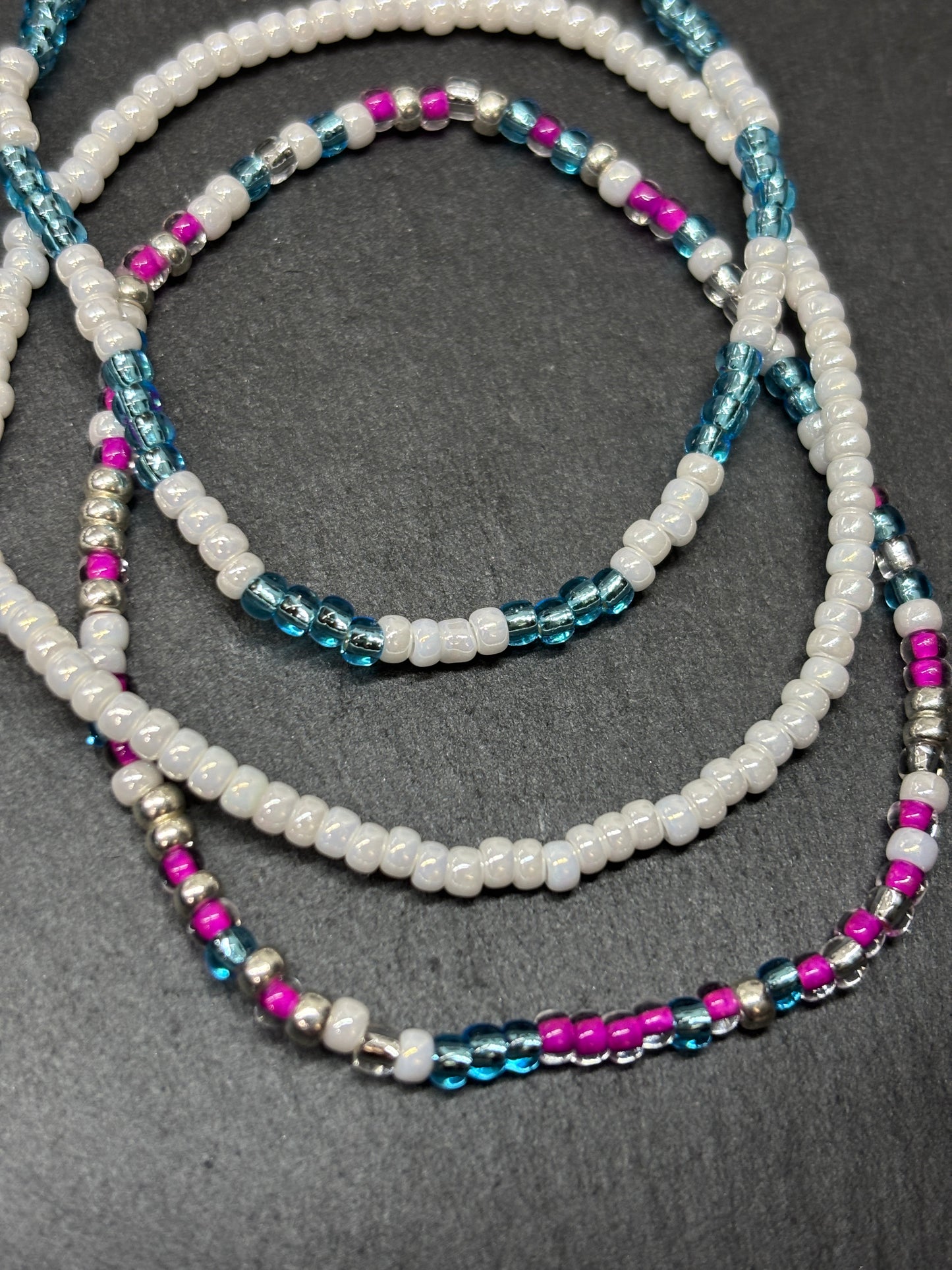 "Fairy Dust" - Handmade Seed Bead Stretch Bracelet Set of 3