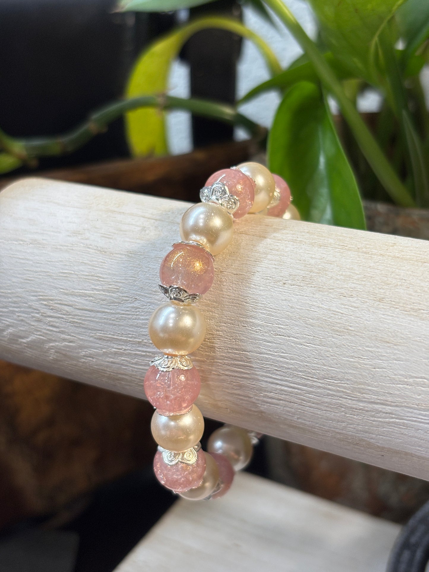 "Mimi" - Handmade Glass Beaded Stretch Bracelet
