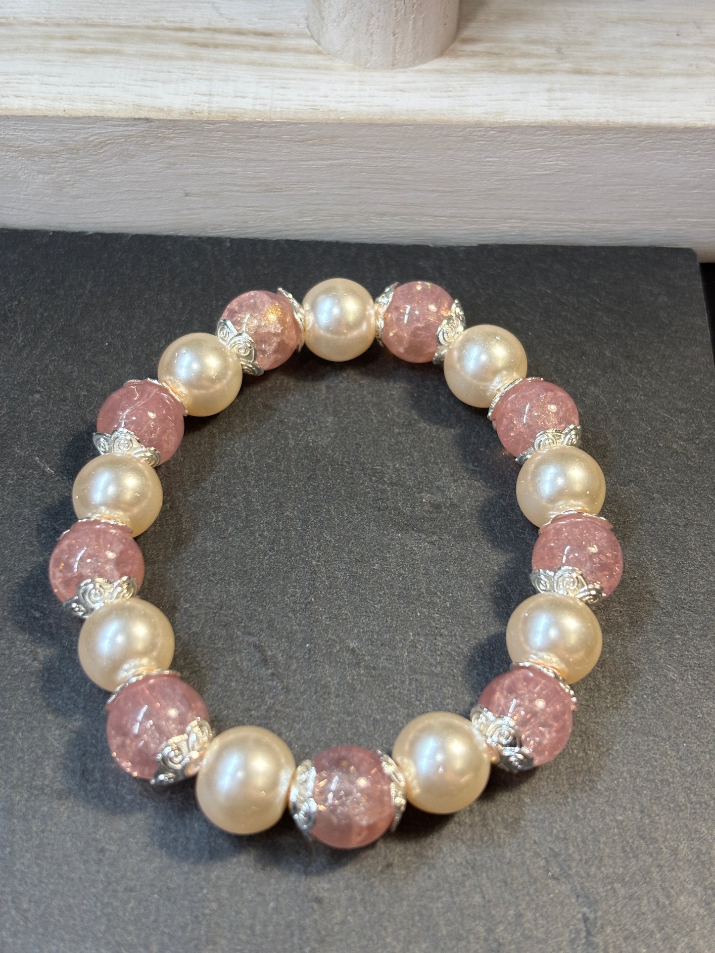 "Mimi" - Handmade Glass Beaded Stretch Bracelet