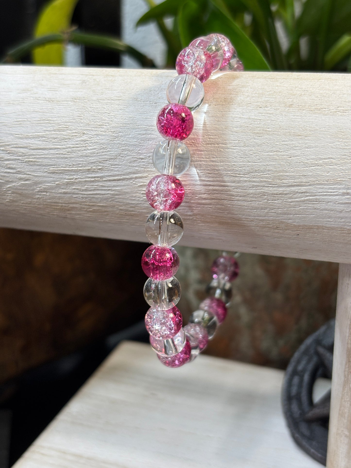 "Pixie" - Handmade Glass Beaded Stretch Bracelet