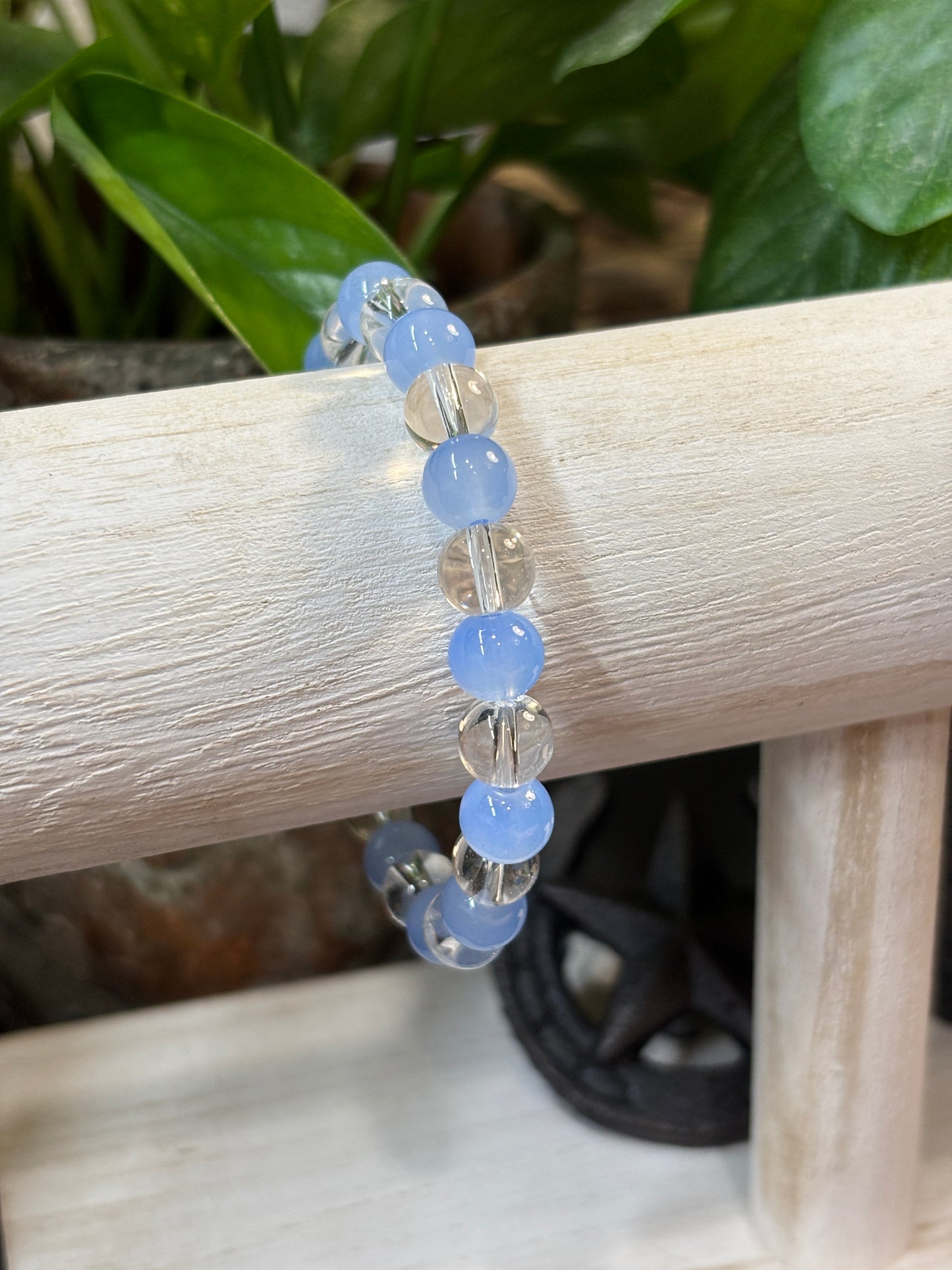 "Toni" - Handmade Glass Beaded Stretch Bracelet