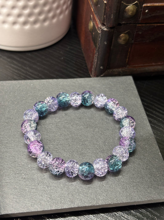 "Gretchen" - Handmade Glass Beaded Stretch Bracelet