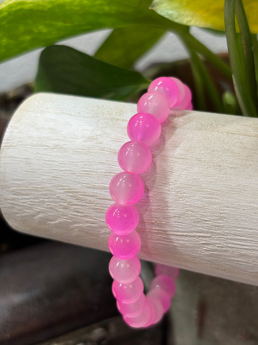 "Jocelyn II" - Handmade Glass Beaded Stretch Bracelet