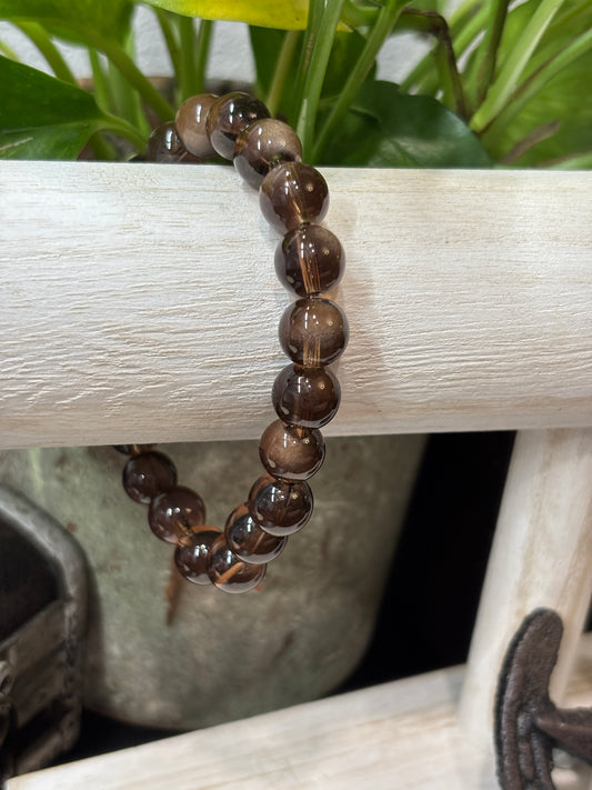 "Brianna" - Handmade Glass Beaded Stretch Bracelet