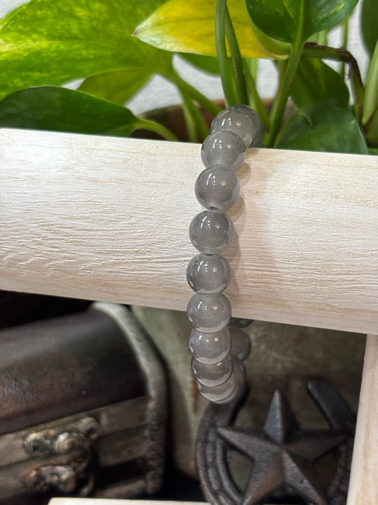 "Gracie" - Handmade Glass Beaded Stretch Bracelet