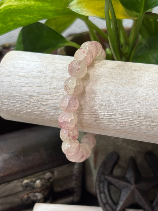 "Priscilla" - Handmade Glass Beaded Stretch Bracelet