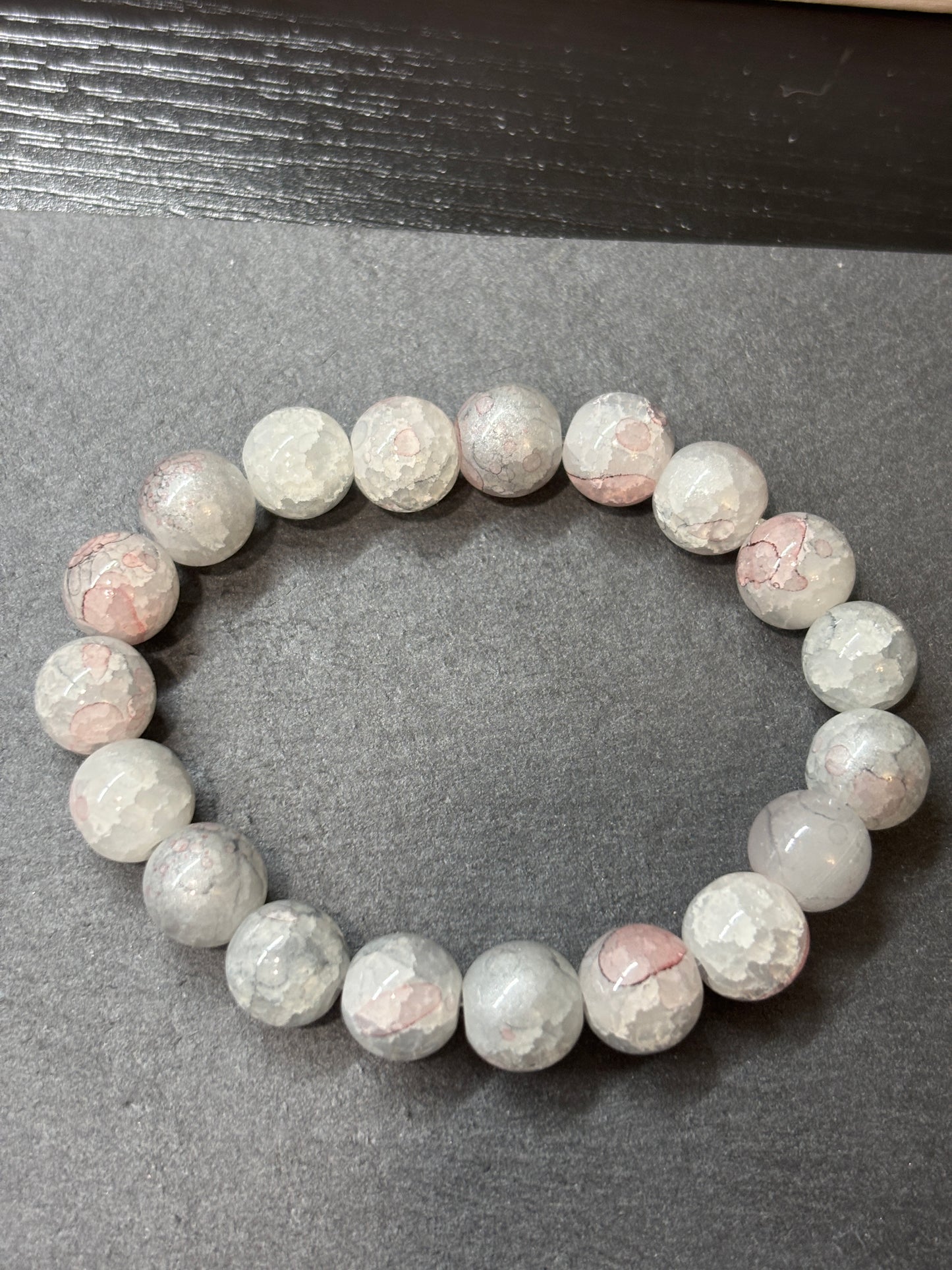 "Maribeth" - Handmade Glass Beaded Stretch Bracelet