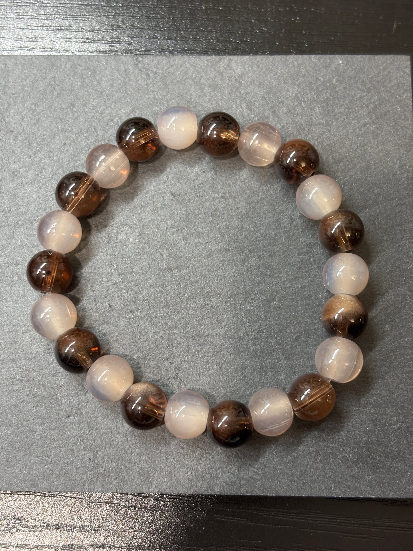 Sand & Stone  Handmade Glass Beaded Stretch Bracelet - 2