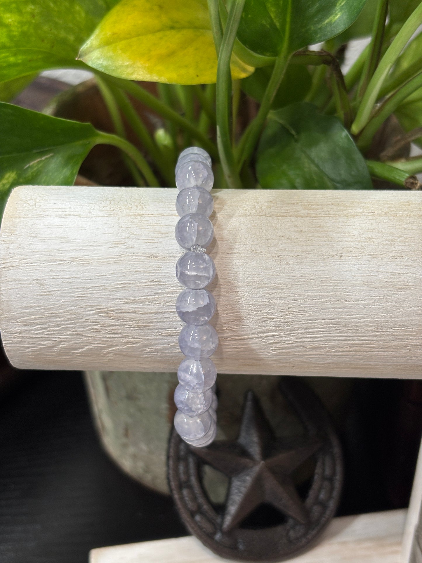"Lacey" - Handmade Glass Beaded Stretch Bracelet