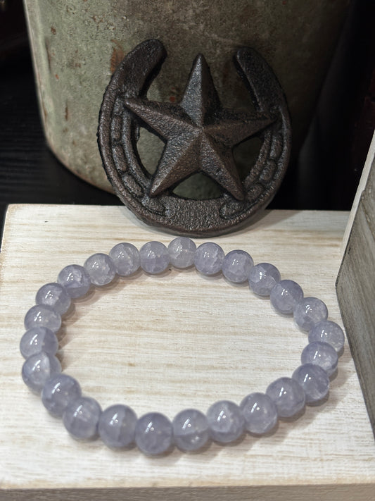 "Lacey" - Handmade Glass Beaded Stretch Bracelet
