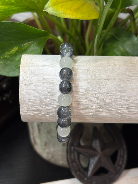 "Mabel II" - Handmade Glass Beaded Stretch Bracelet