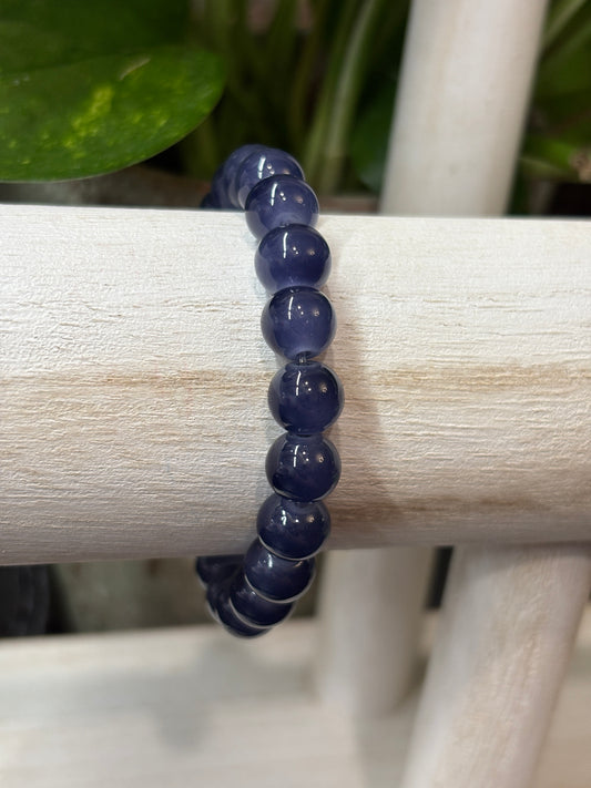 "Bonnie" - Handmade Glass Beaded Stretch Bracelet