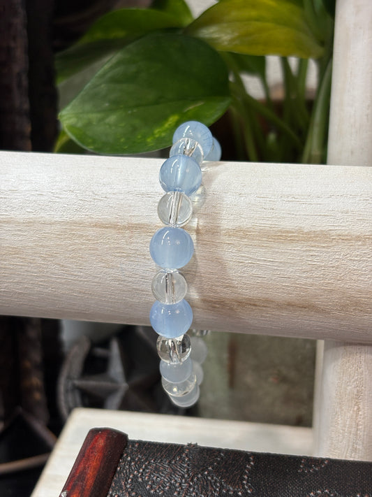 "Toni II" - Handmade Glass Beaded Stretch Bracelet