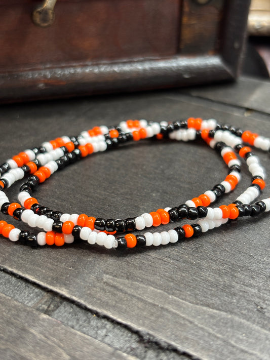 "Harvest Pop" - Handmade Seed Bead Stretch Bracelet Set of 3
