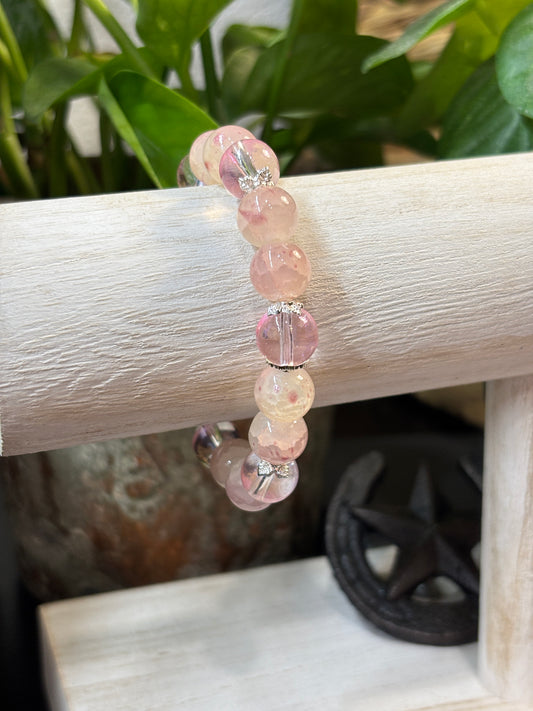 "Isabel" - Handmade Glass Beaded Stretch Bracelet