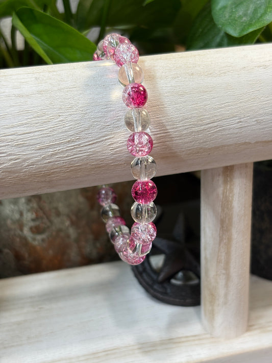 "Pixie" - Handmade Glass Beaded Stretch Bracelet